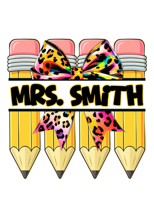 Custom Teacher Design-Pencil