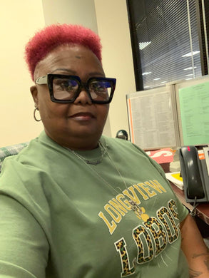 Longview LOBOS army green tee
