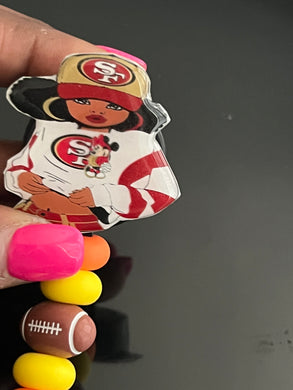 49ers Girl Badge Reels